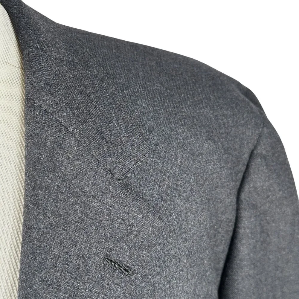 Vintage Brooks Brothers Golden Fleece Blazer Jacket‎ Mens 46L Gray USA 100% Wool